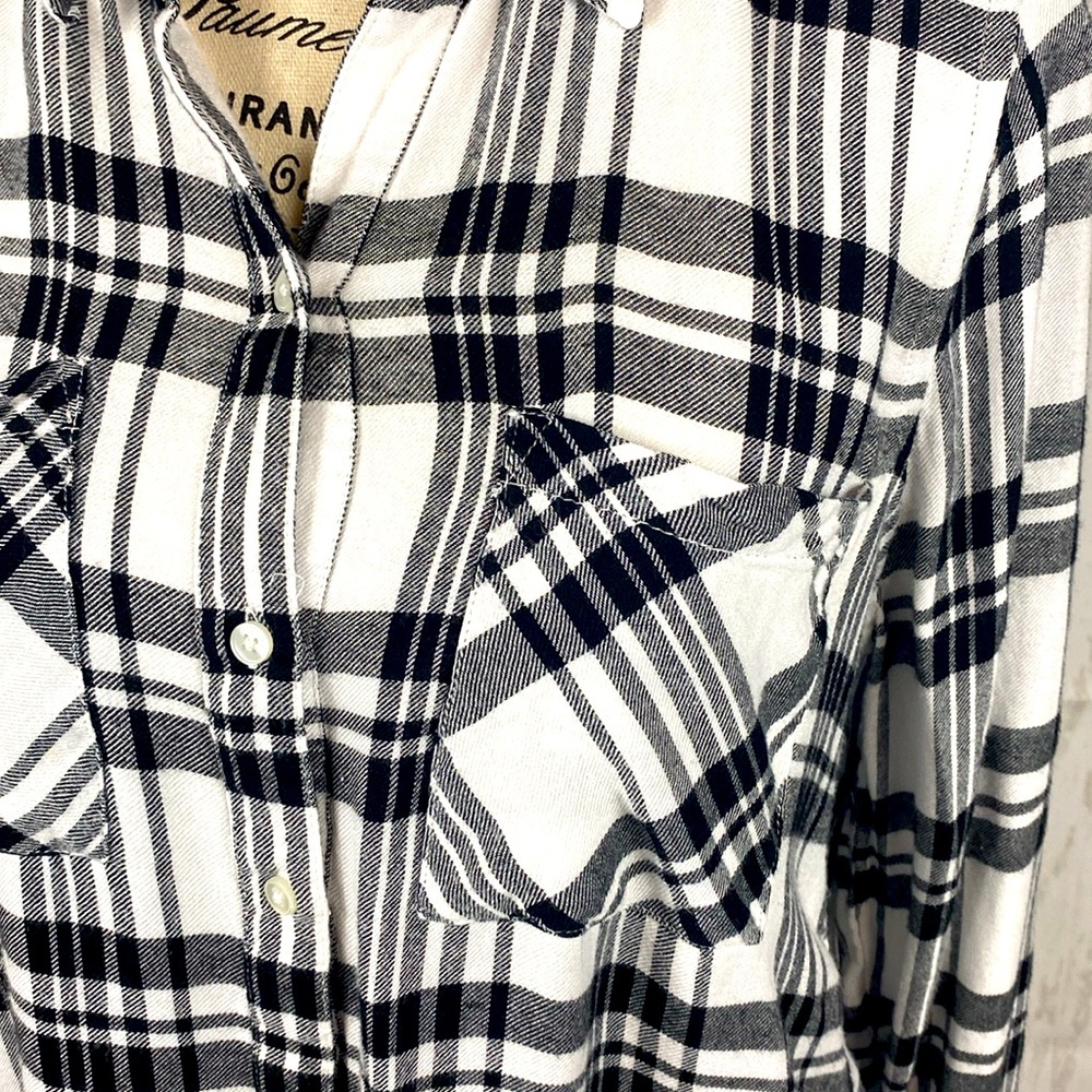 Lucky Brand Long Sleeve Black and White Shirt - Picture 5 of 6